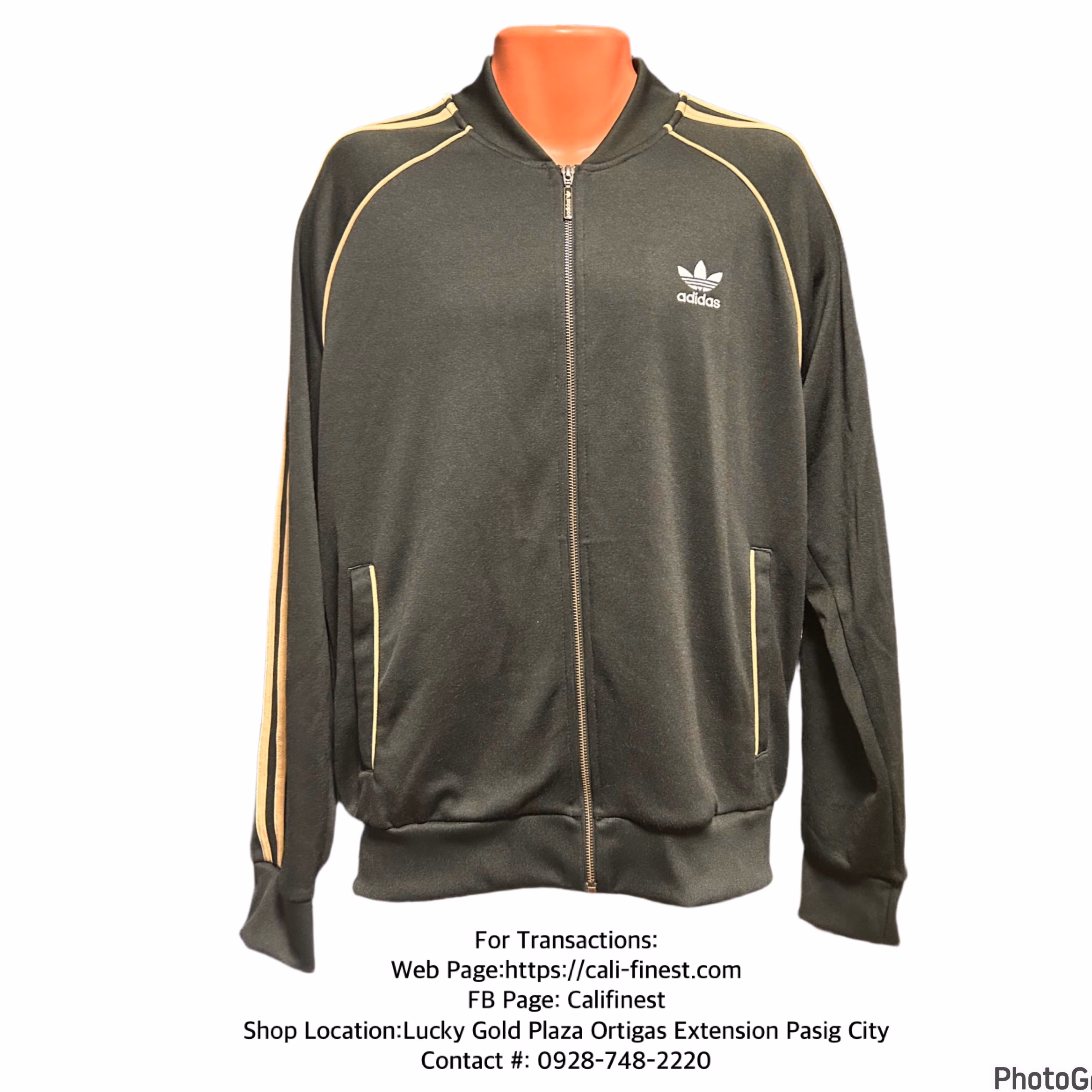 Adidas Men’s Zip Up Track Green Jacket