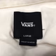 Vans Off the Wall Boys Polo Short White with Skeleton Hands Skater Size Large