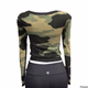 Material Girl Camo Cutout Sweater for Womens