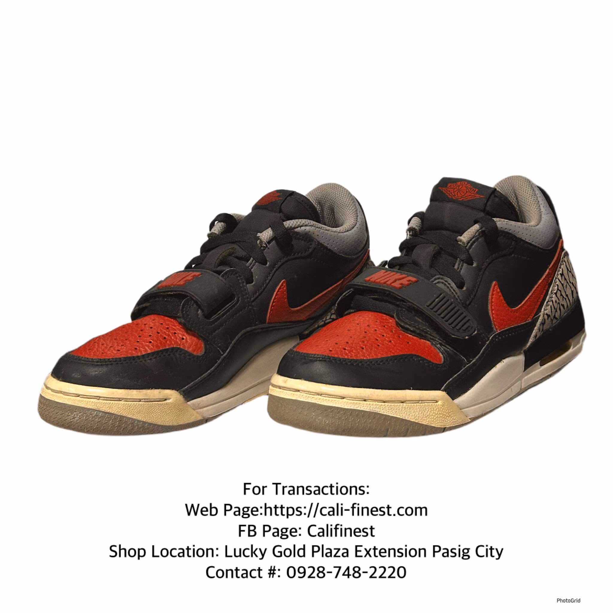 Jordan Legacy 312 Low Bred Cement (GS) shoes For kids and women in small size