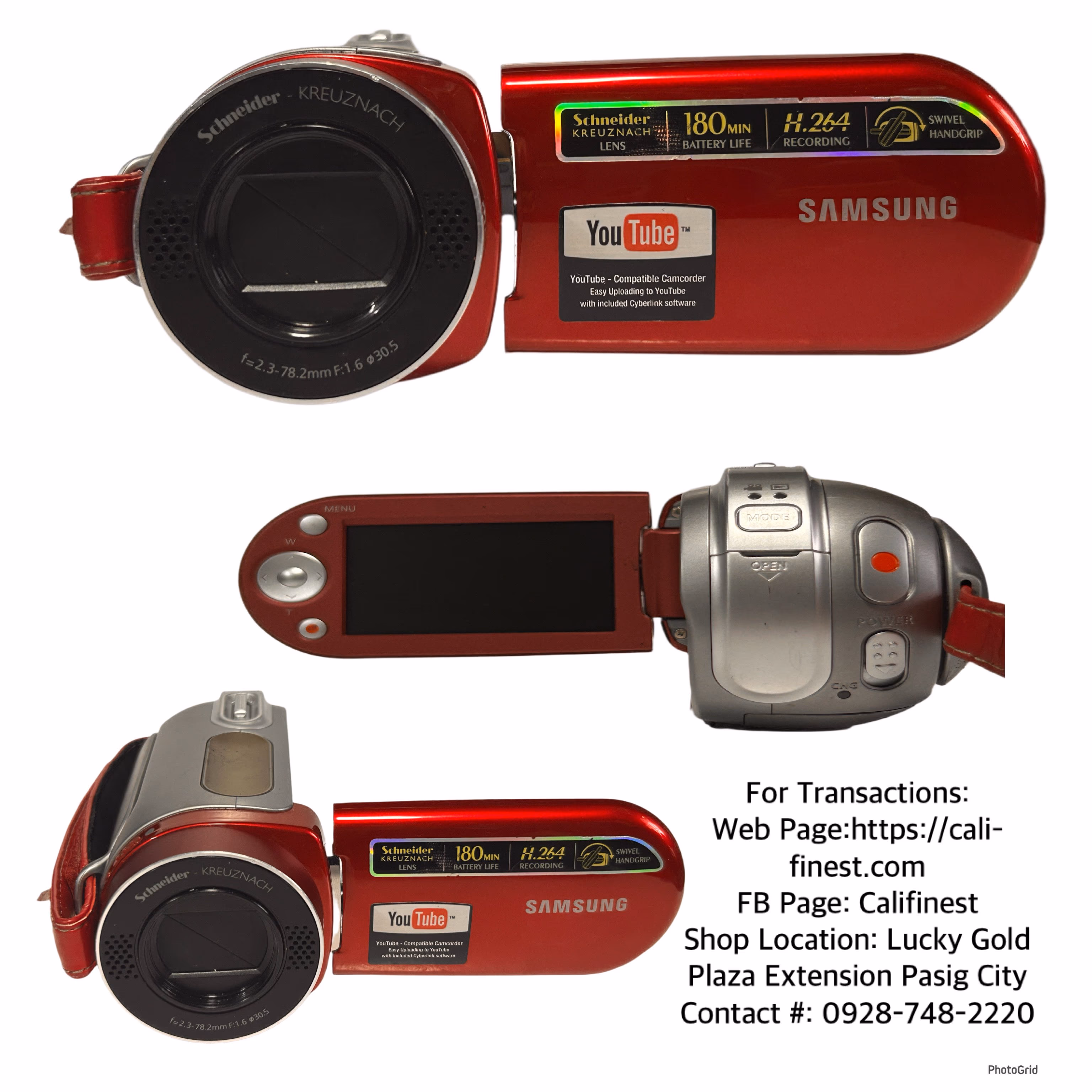 Samsung Digital Camcorder SC-MX20R/XAA Camera 