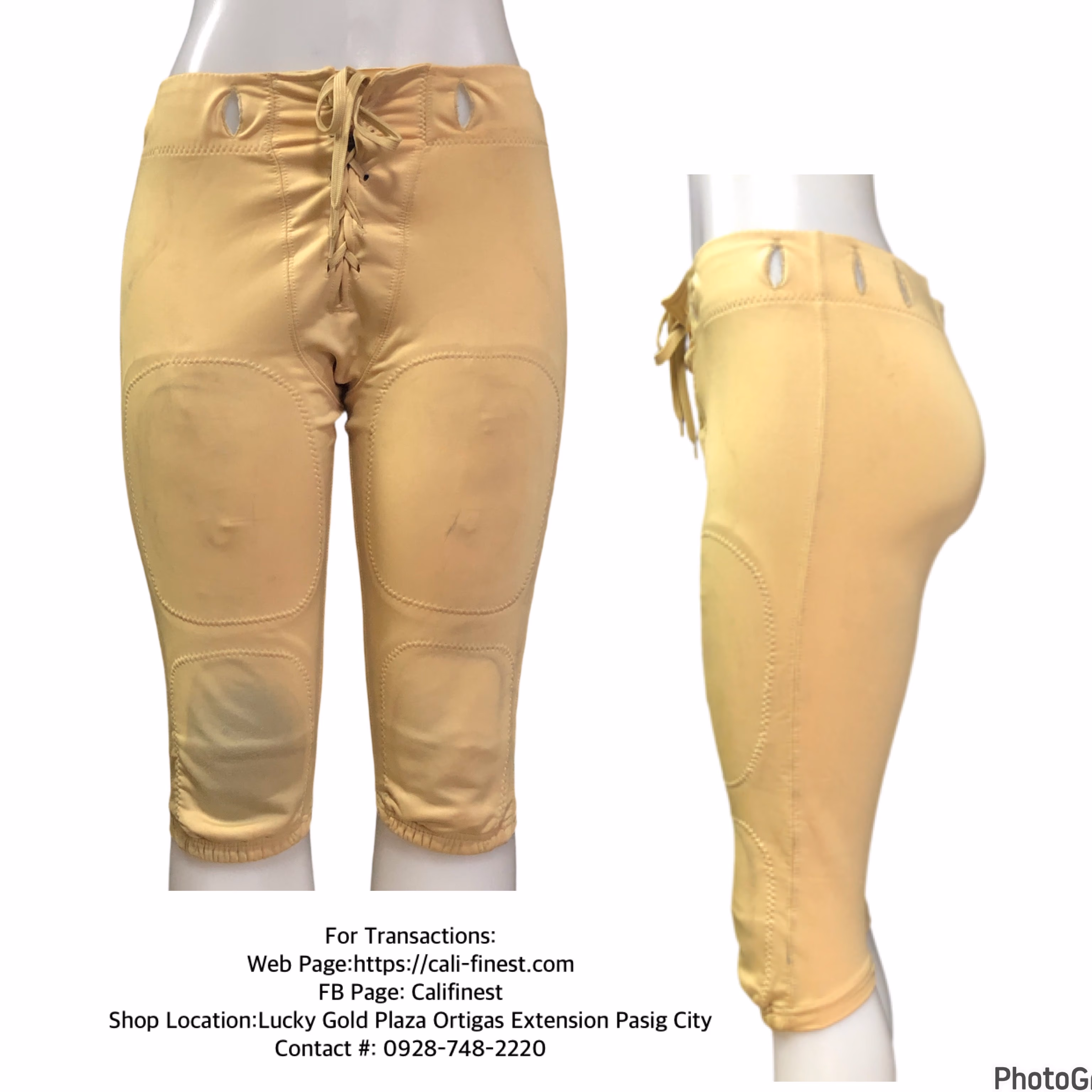 Going Strong Sports Youth Football Yellow Pants