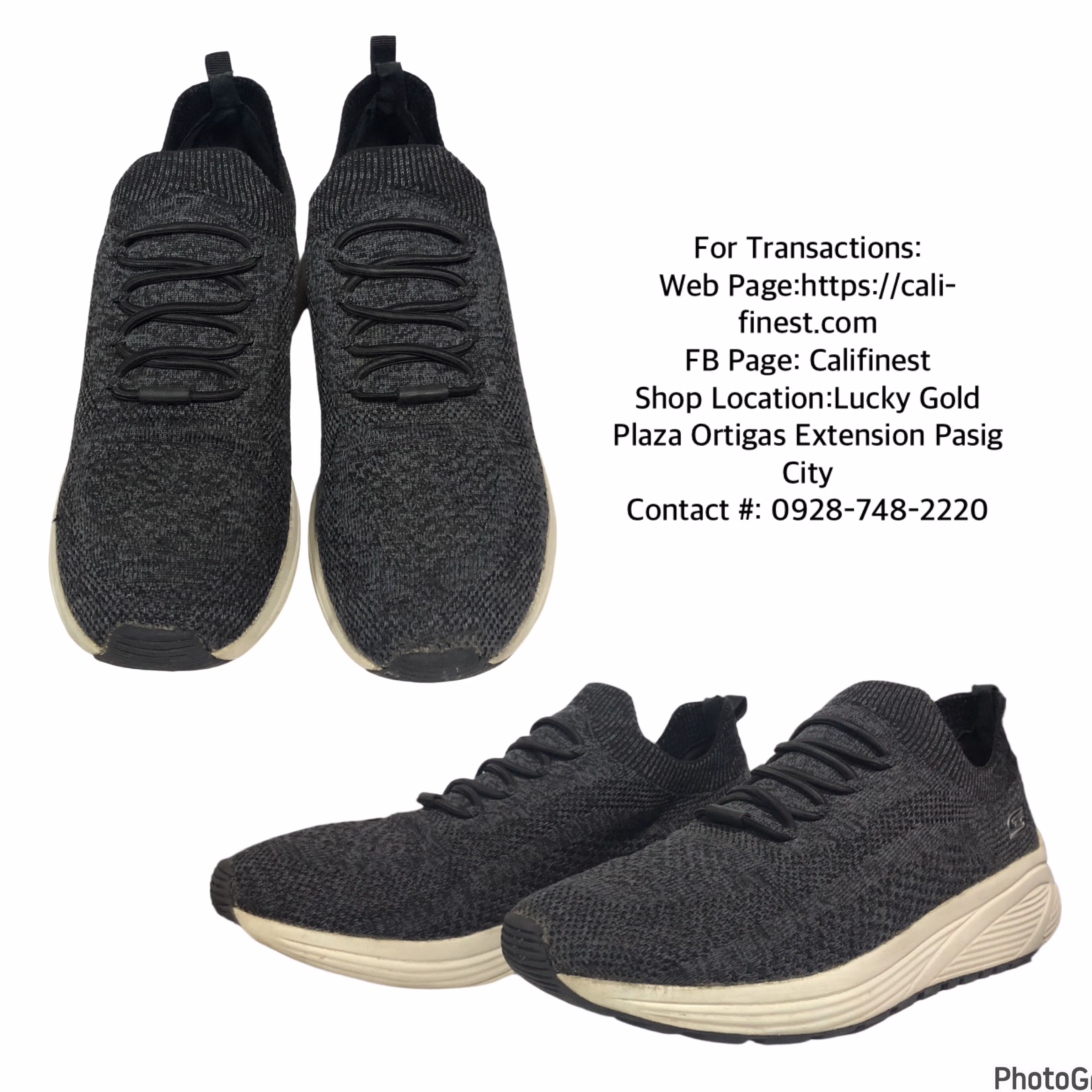Skechers Bobs Memory Foam BlkTrainers, Black Heather Engineered Knit Shoes for Womens