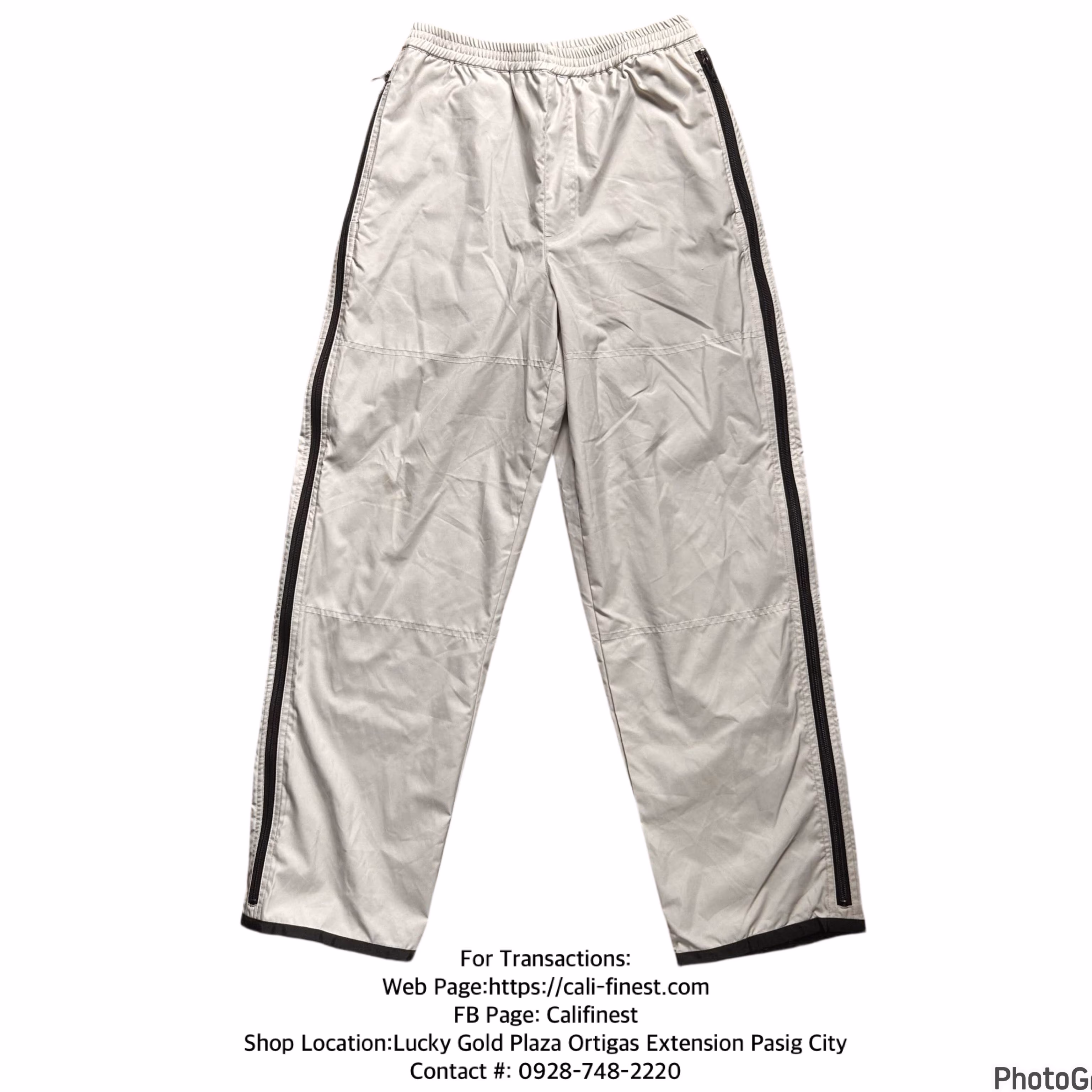Old Navy Off White Pants with Zipper on Sides