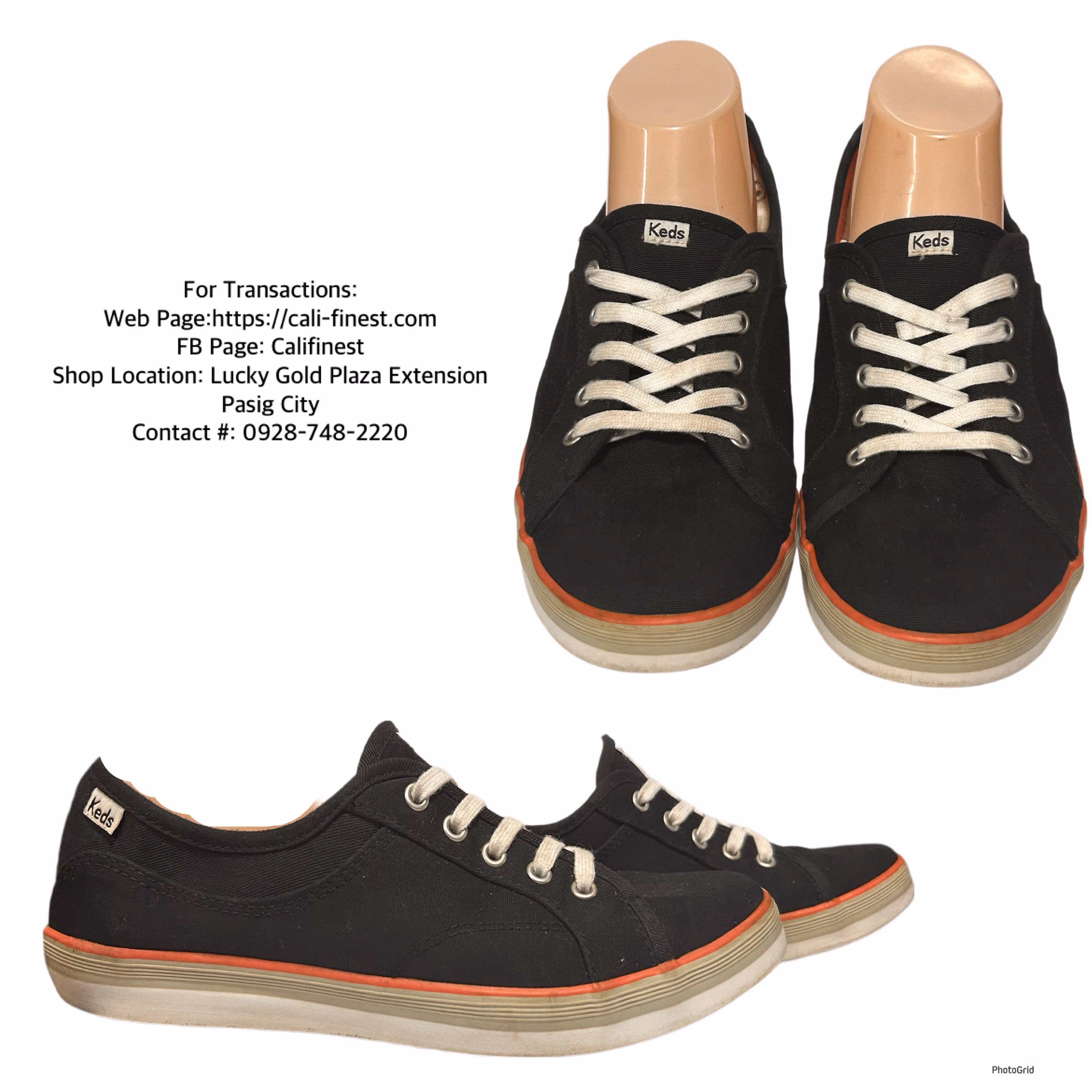 Keds Low Canvas Sneakers Shoes for Women’s Black Pink