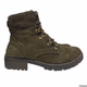 Unbranded Wool Olive Army Green Boots for Womens