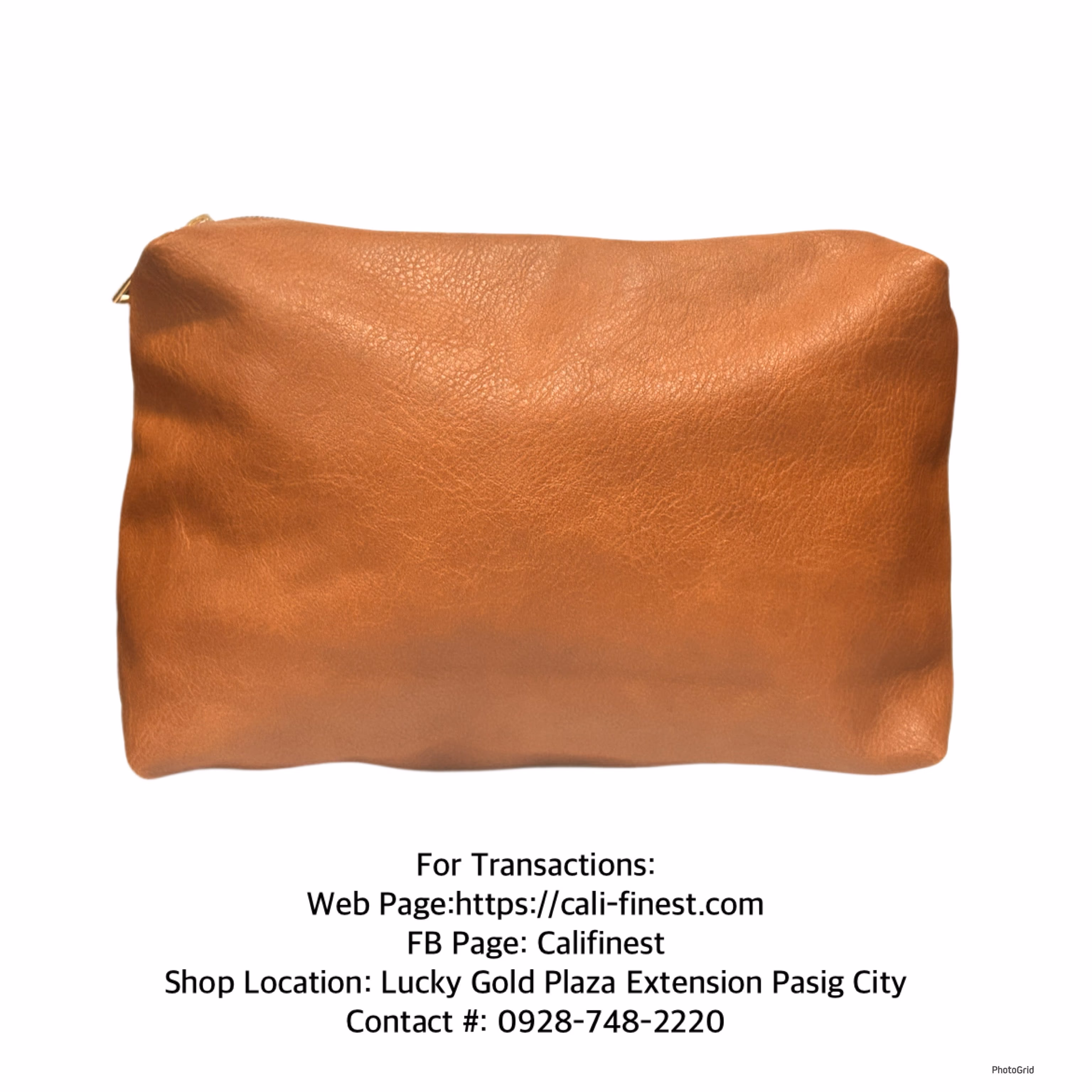 Antik Kraft Brown Vegan Leather Cluth Cosmetic toiletry Bag