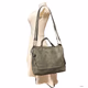 Ladies Leather Shoulder Bag and Handbag Olive Green 