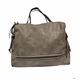 Ladies Leather Shoulder Bag and Handbag Olive Green 