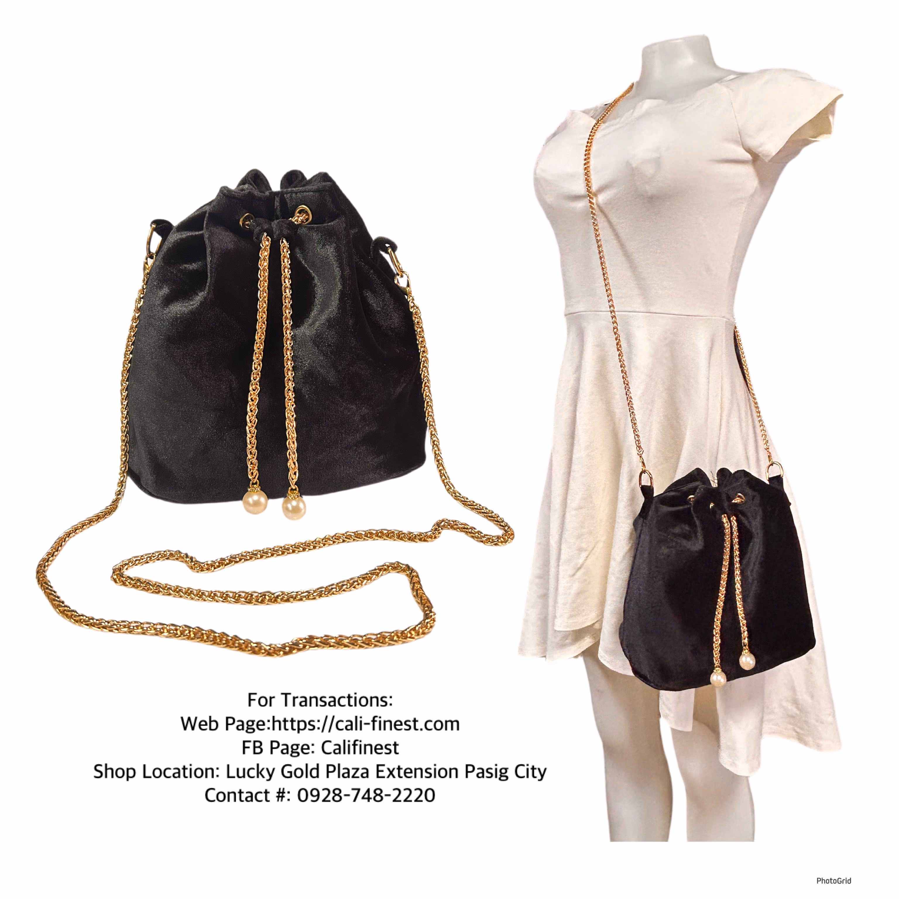 Handbag Women Fashion Velvet Shoulder Metal Chain Crossboy Bag 