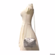 Womens silver crossbody bag with gold stud  and a gold chain strap