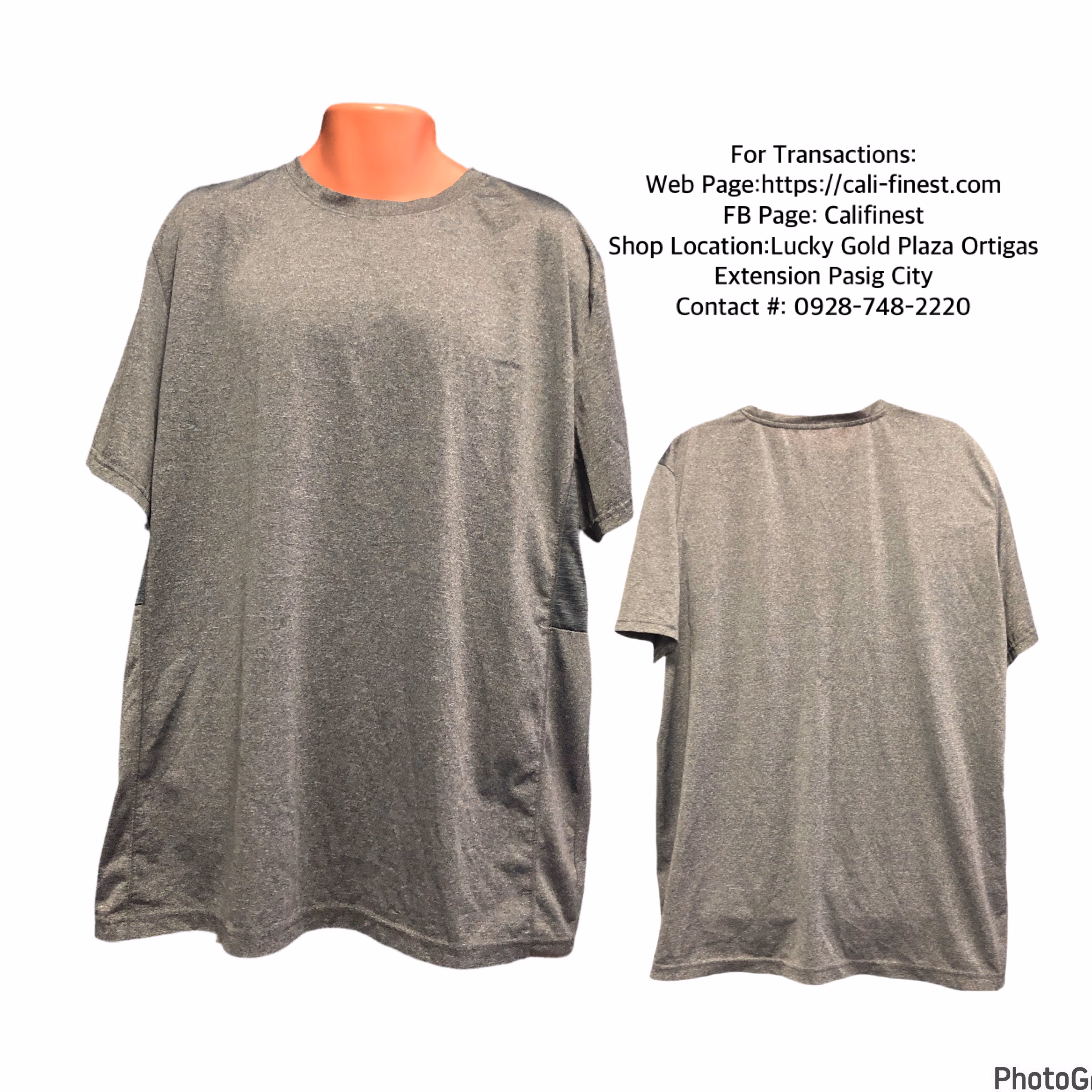 Performances Men’s Gray Athletic Gym Shirt