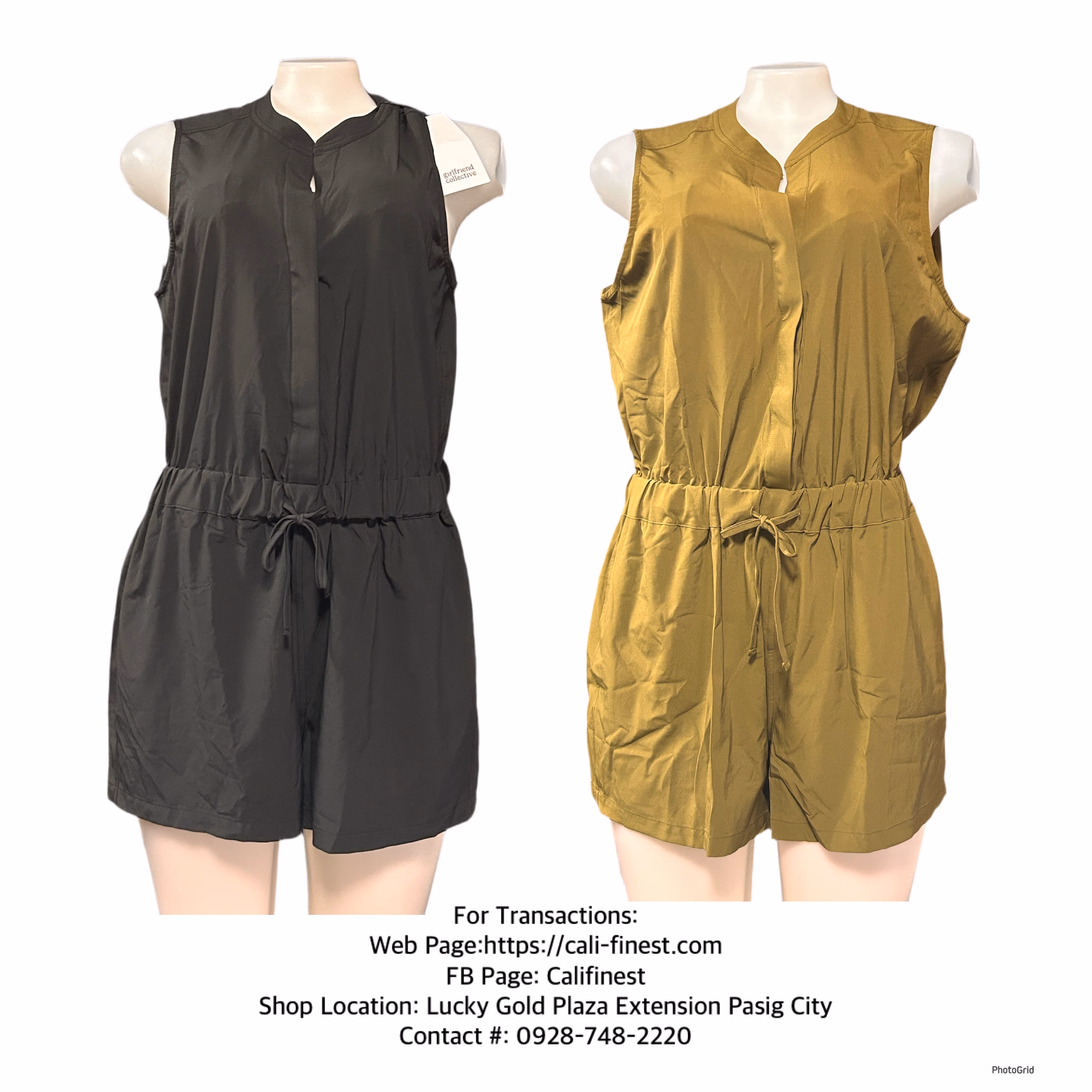 Brandnew Girlfriend Collective Stretch Woven Sleeveless Ramper 
