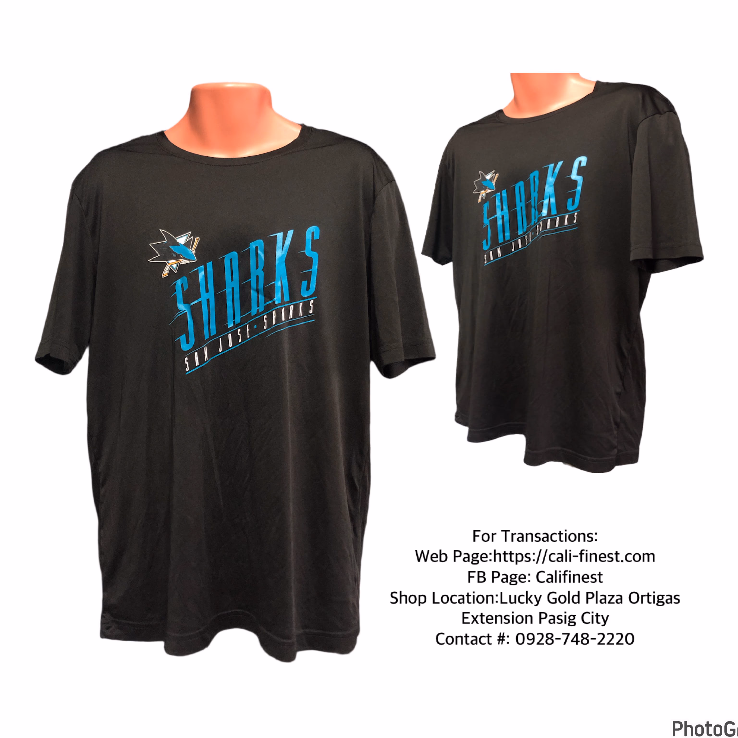 Sharks San Jose- Sharks Black T - Shirt For Men