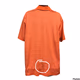 Straight Down Polo Short Sleeve Orange Men Large  