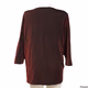 Avenue Red Metallic Spark Long Sleeve V Neck Dress Blouse for Womens