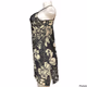 Black Floral Lace Mesh Dress for Womens