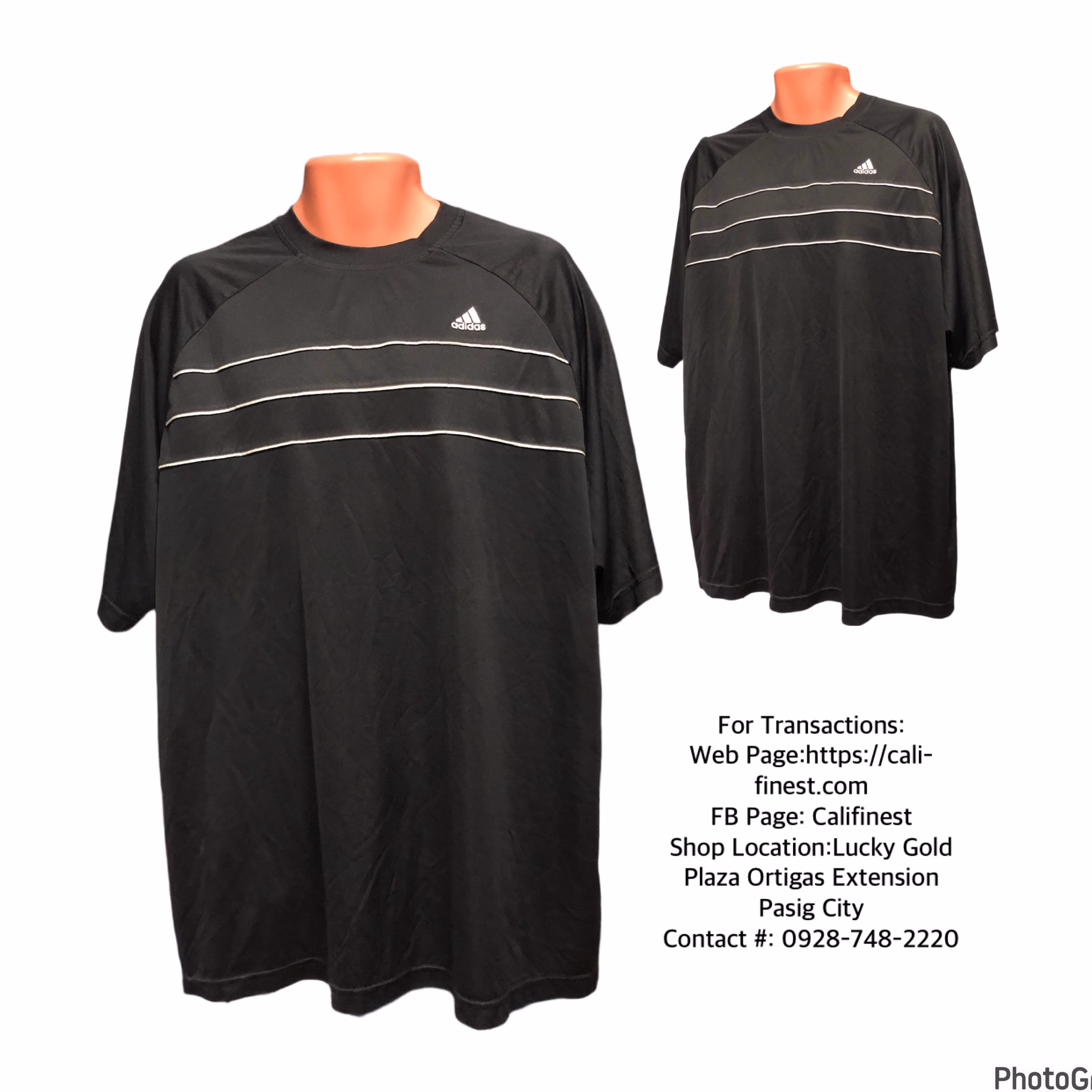 Adidas Mens Black T- Shirt  