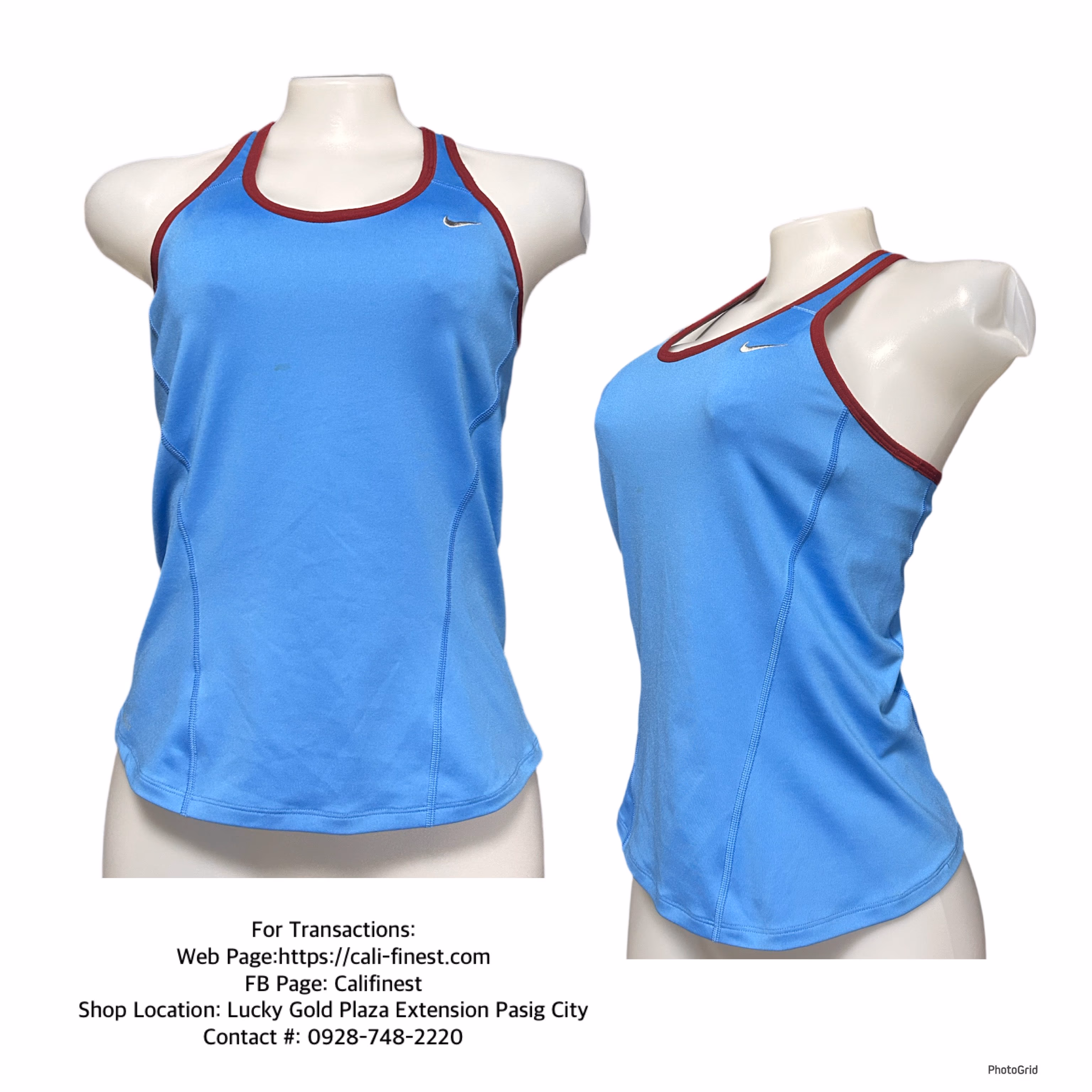 Nike Dri Fit Racerback Tank Top Lined Medium 