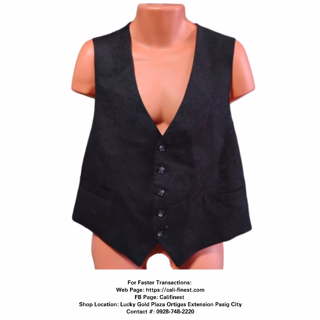 Dominic D'Bruzzi Men's Black Vest