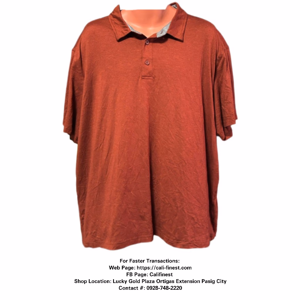 G.H Bass & Co Short Sleeve Stretch Fabric 3 Button Polo Shirt for Mens