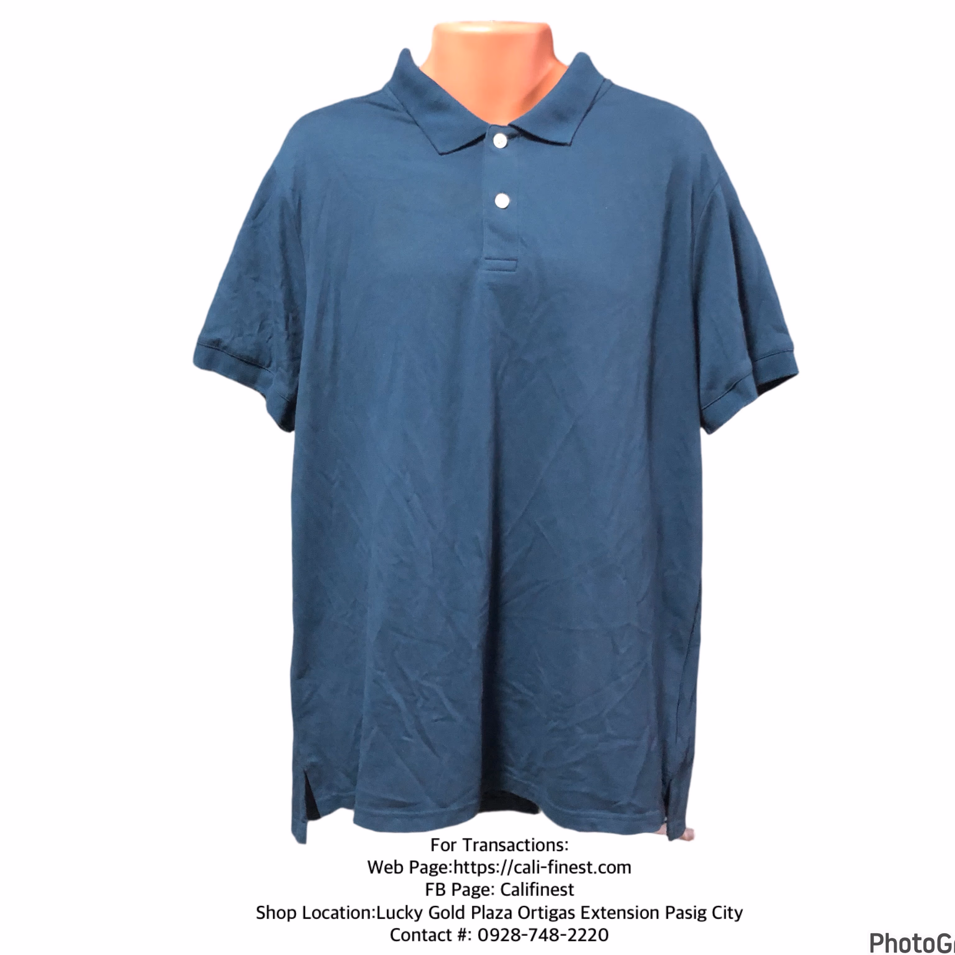 Goodiellow & Co Men’s Banner Blue Polo Short Sleeve Size Large