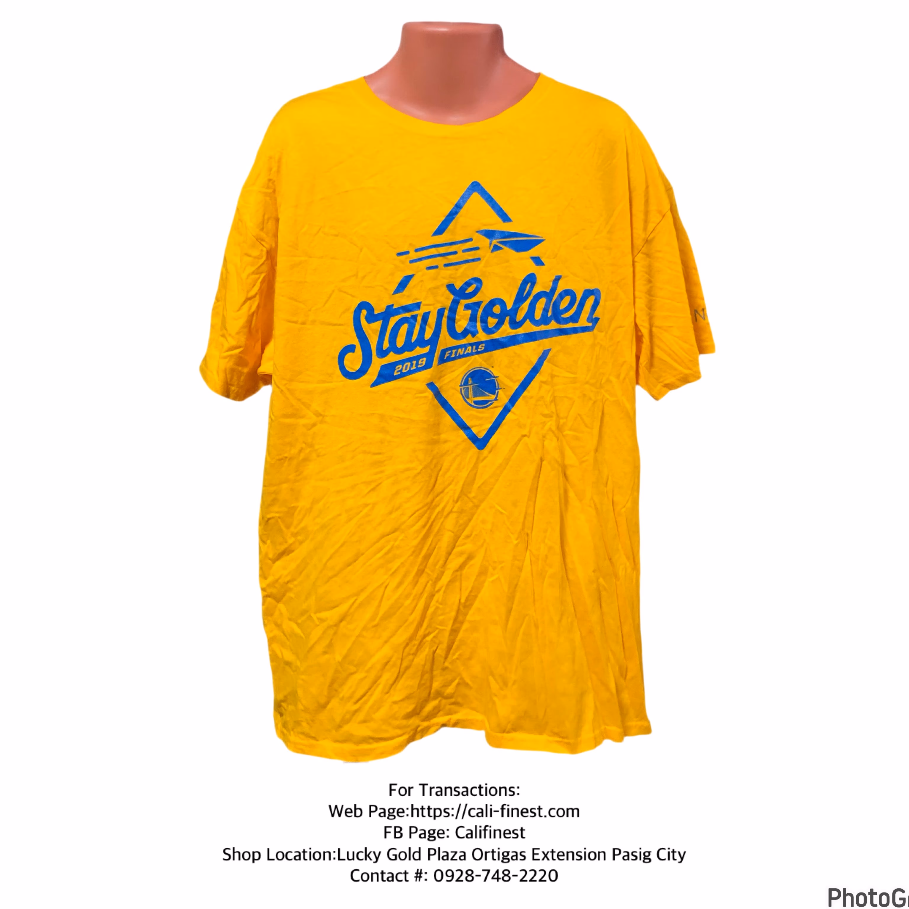 Fruit of the Loom HD Cotton “Stay Golden” 2019 Finals Yellow T-shirts for Mens