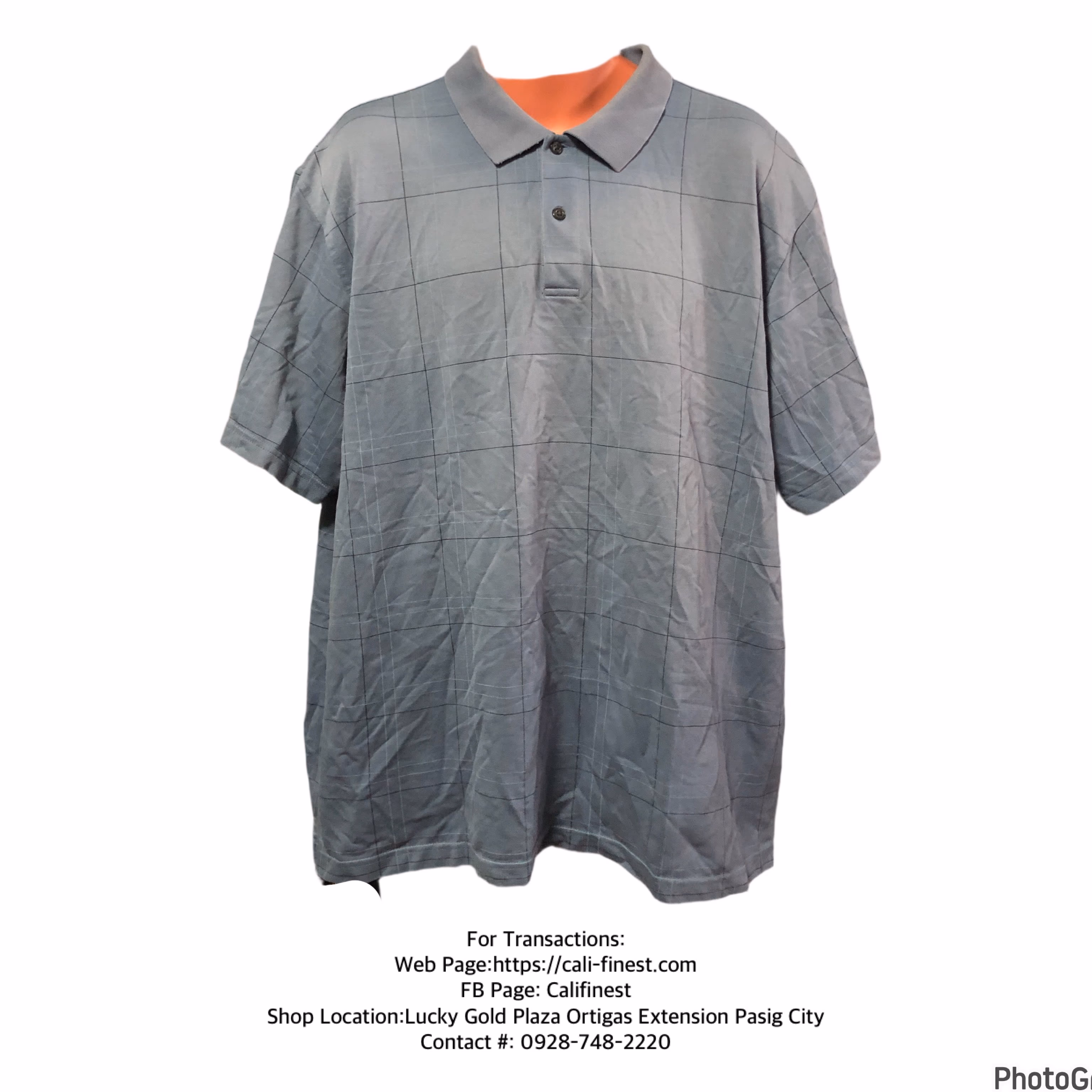 Arrow Men’s Blue Shoet Sleeve Polo Shirt Size XL