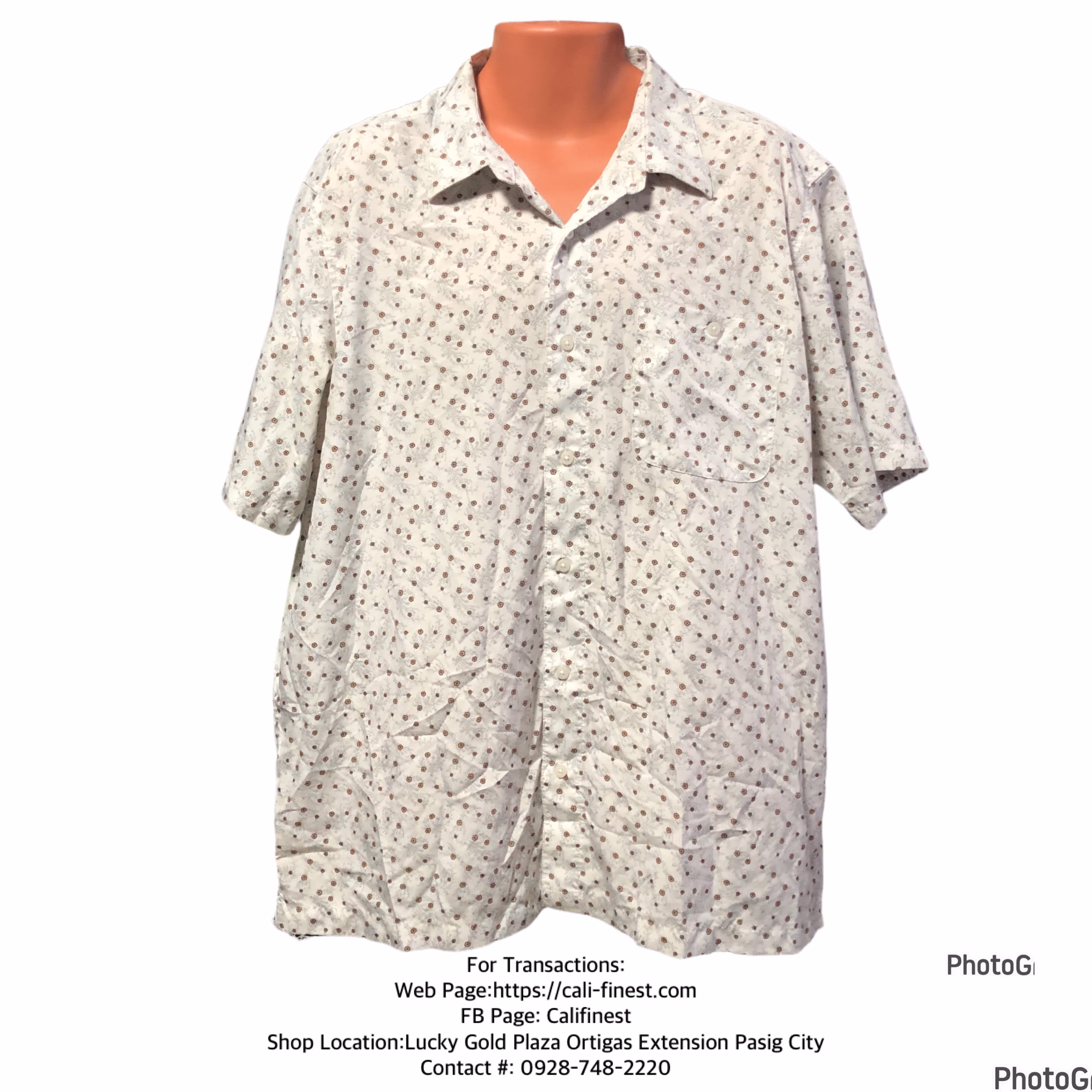 George White Casual Button Down Shirts for Mens