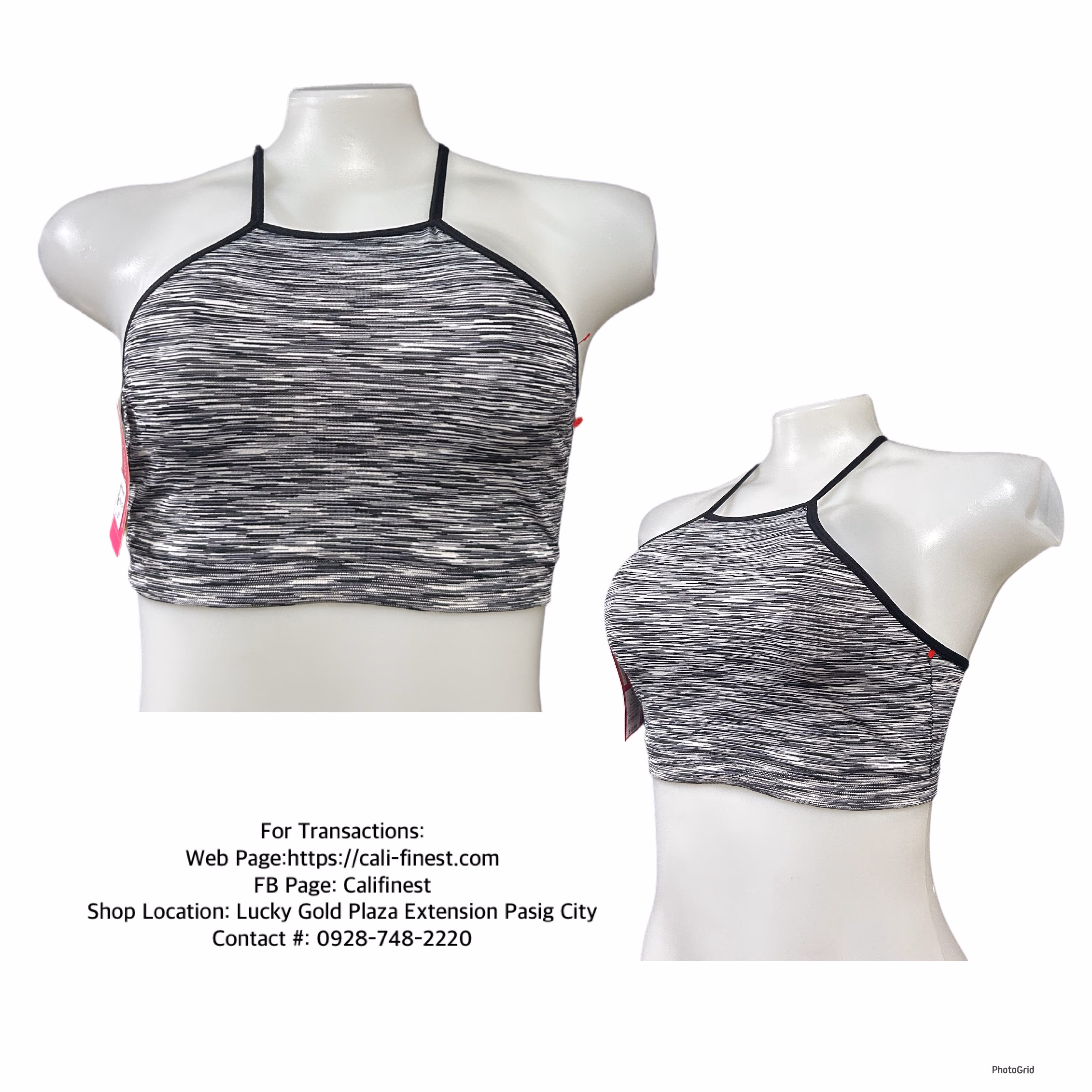 Brandnew Xhilaration Brallet for women Black&white medium 