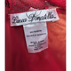 Brandnew Linea Donatella Juliet Lace-Trimmed Chiffon Wrap Robe Red Size S/M