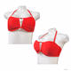 Brandnew Time and Tru Womens Bikini Top Keyhole Ruched Red size XL