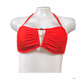 Brandnew Time and Tru Womens Bikini Top Keyhole Ruched Red size XL