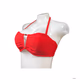 Brandnew Time and Tru Womens Bikini Top Keyhole Ruched Red size XL