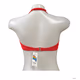 Brandnew Time and Tru Womens Bikini Top Keyhole Ruched Red size XL