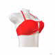 Brandnew Time and Tru Womens Bikini Top Keyhole Ruched Red size XL