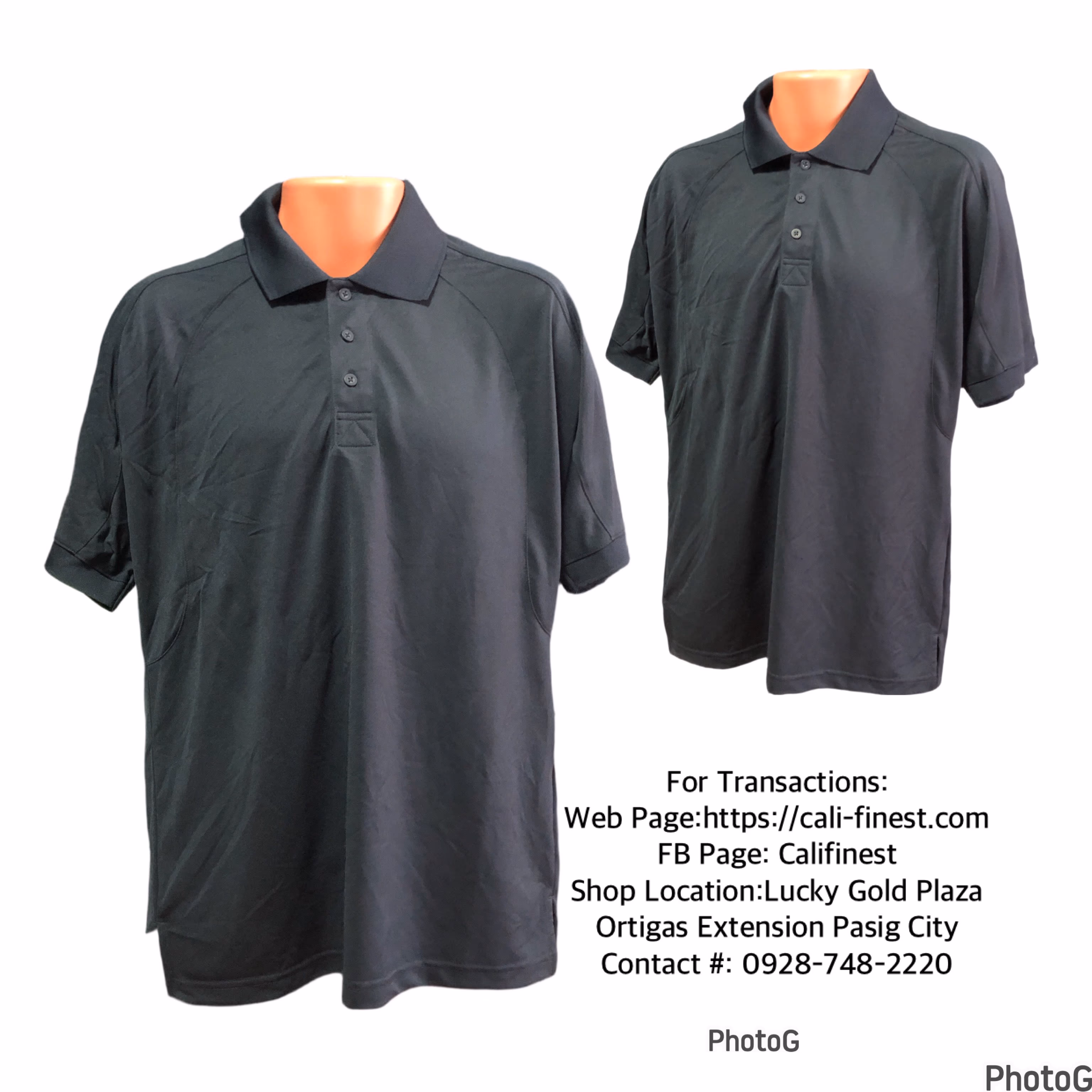 Aramark FlexFit Men Polo Shirt Dark Blue SMLR