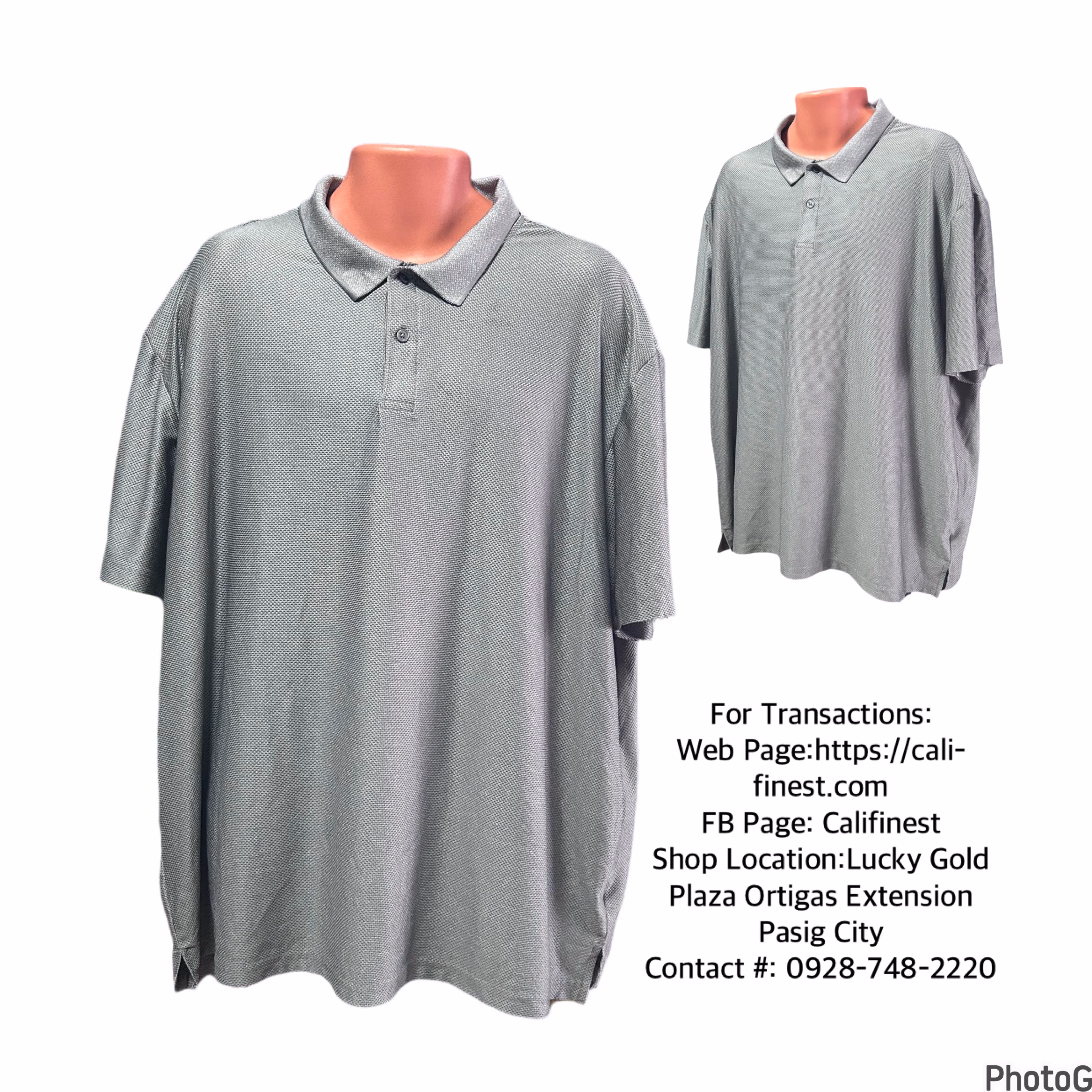 Claiborne Big & Tall Fit Stretch Men Polo Shirt 2XL m