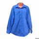 Puritan Mens Polo Long Sleeve Blue XL 