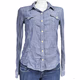 Converse Women’s Long Sleeve Striped Blue Polo Shirt