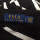 Polo Ralph Lauren Men Polo Short Sleeve Shirt Striped Black/White  Large 
