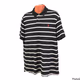 Polo Ralph Lauren Men Polo Short Sleeve Shirt Striped Black/White  Large 