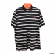 Polo Ralph Lauren Men Polo Short Sleeve Shirt Striped Black/White  Large 