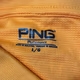 Ping Performance Golf Polo Shirt for Mens Orange Size Large