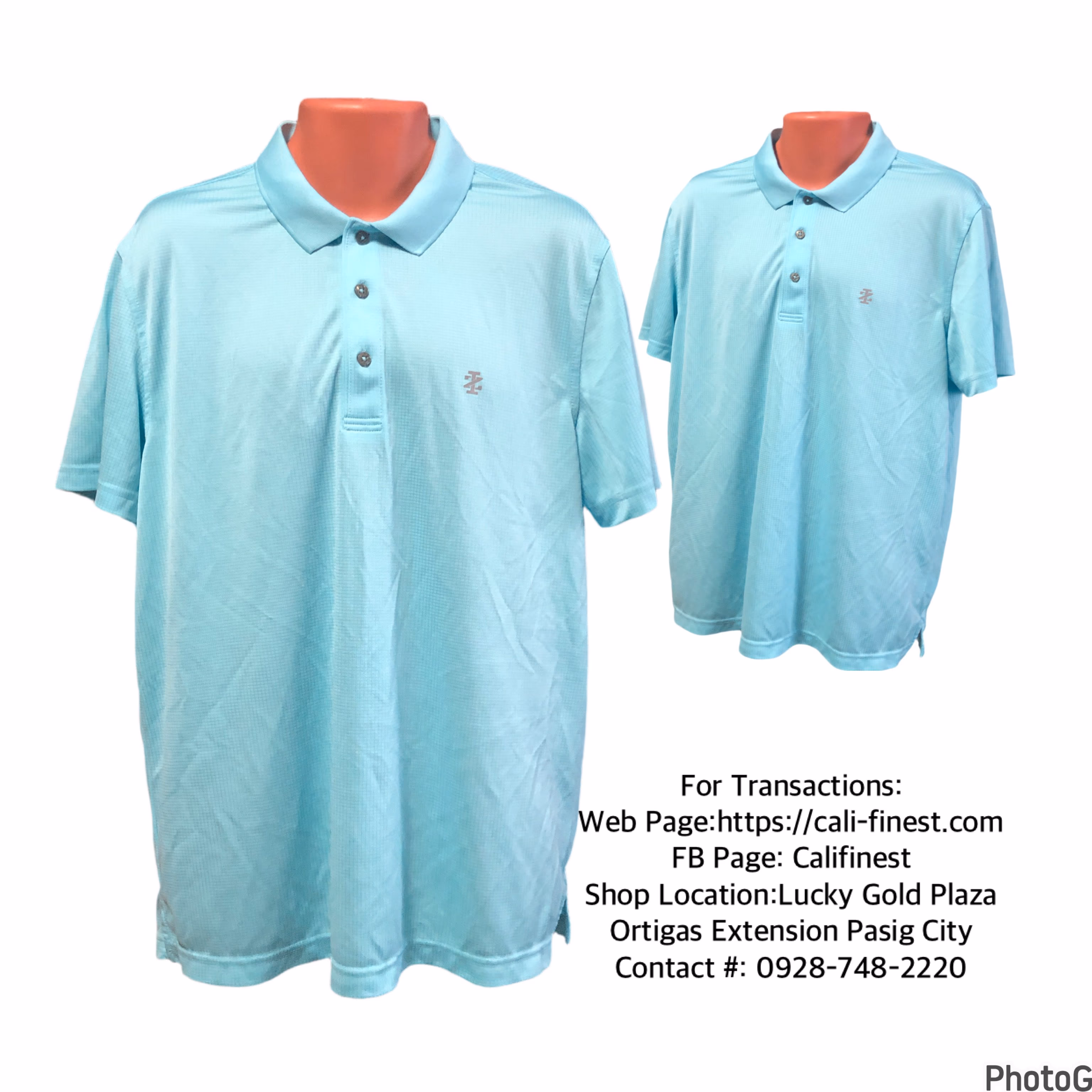 Izod Golf Polo Shirt For Men Large 