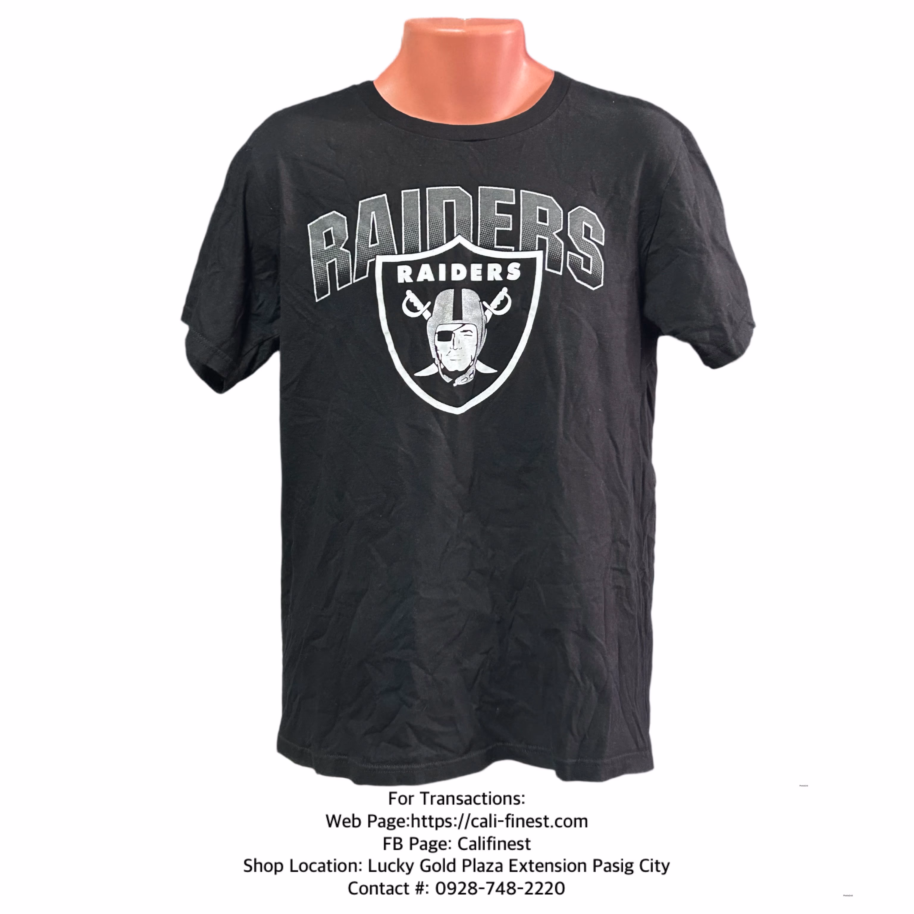 Majestic Las Vegas Raiders Black T-shirt for Mens