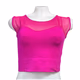 Soho Girls Women’s Pink One Size Fits All Cropped Top