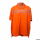 ADIDAS Golf Polo Shirt Orange Gray Graph Equalizer Climalite For Men XL