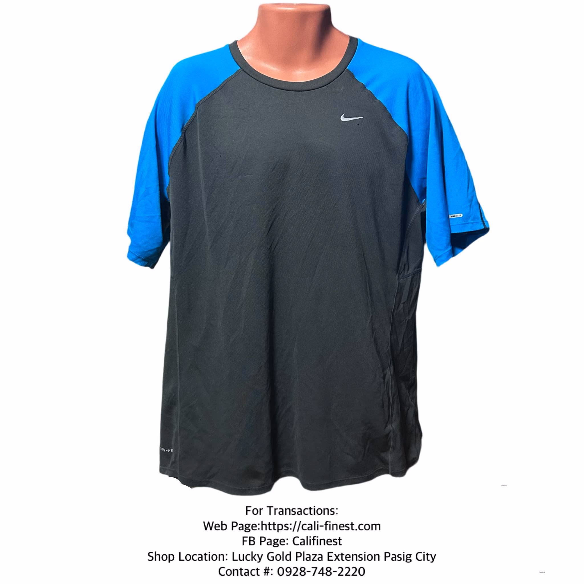 Nike Dri-fit Men’s Blue/Gray Short Sleeve T-shirt