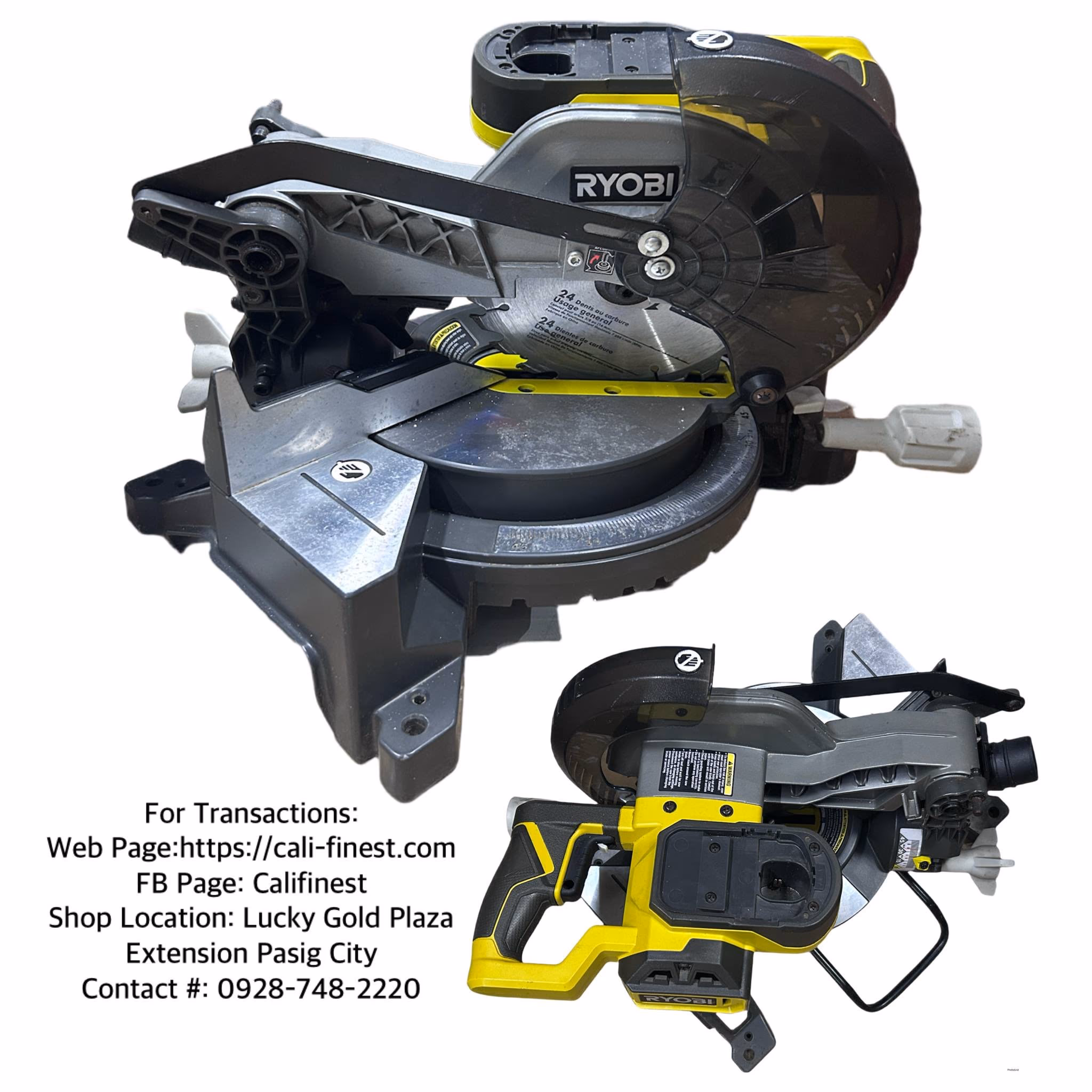 RYOBI 18V ONE+ 7-1/4” MITER SAW  PT69 